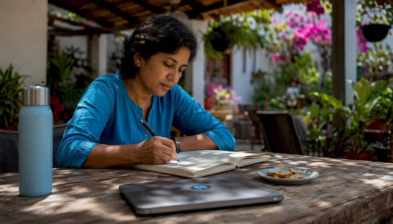 woman writing notes on authority mapping