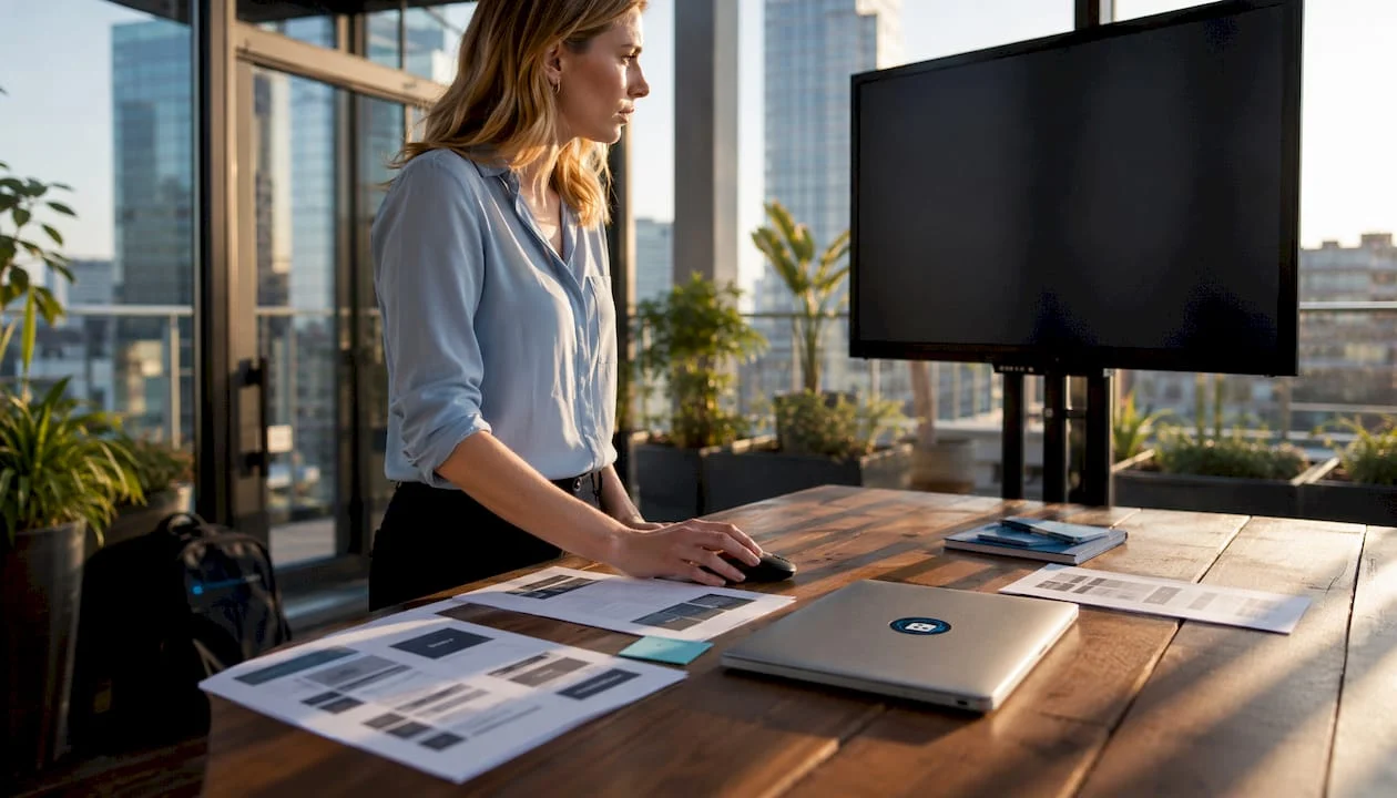 lead engineer reviewing ui prototype