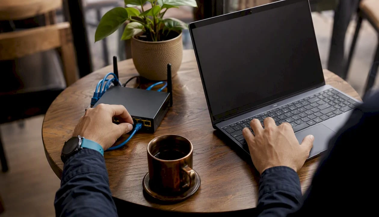 hands setting up local seo and hosting