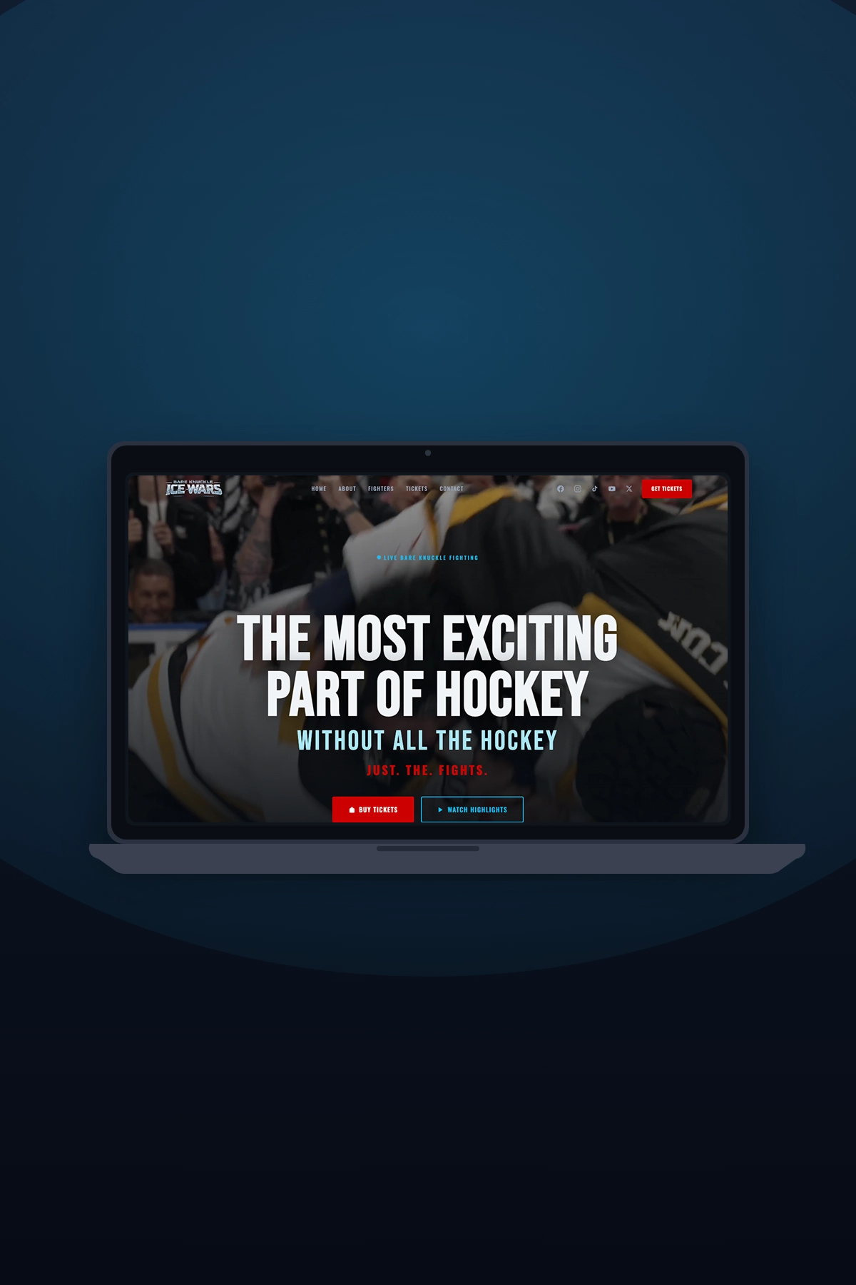 BK Ice Wars website shown on a device
