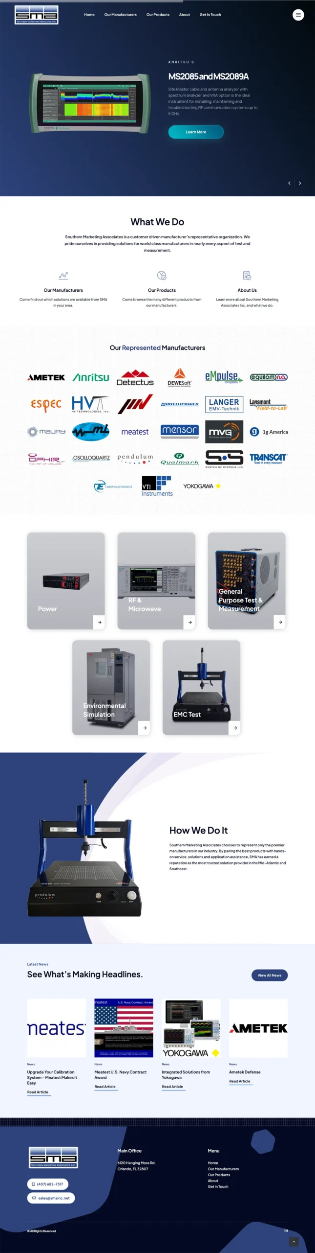 Southern Marketing Associates website — full page screenshot