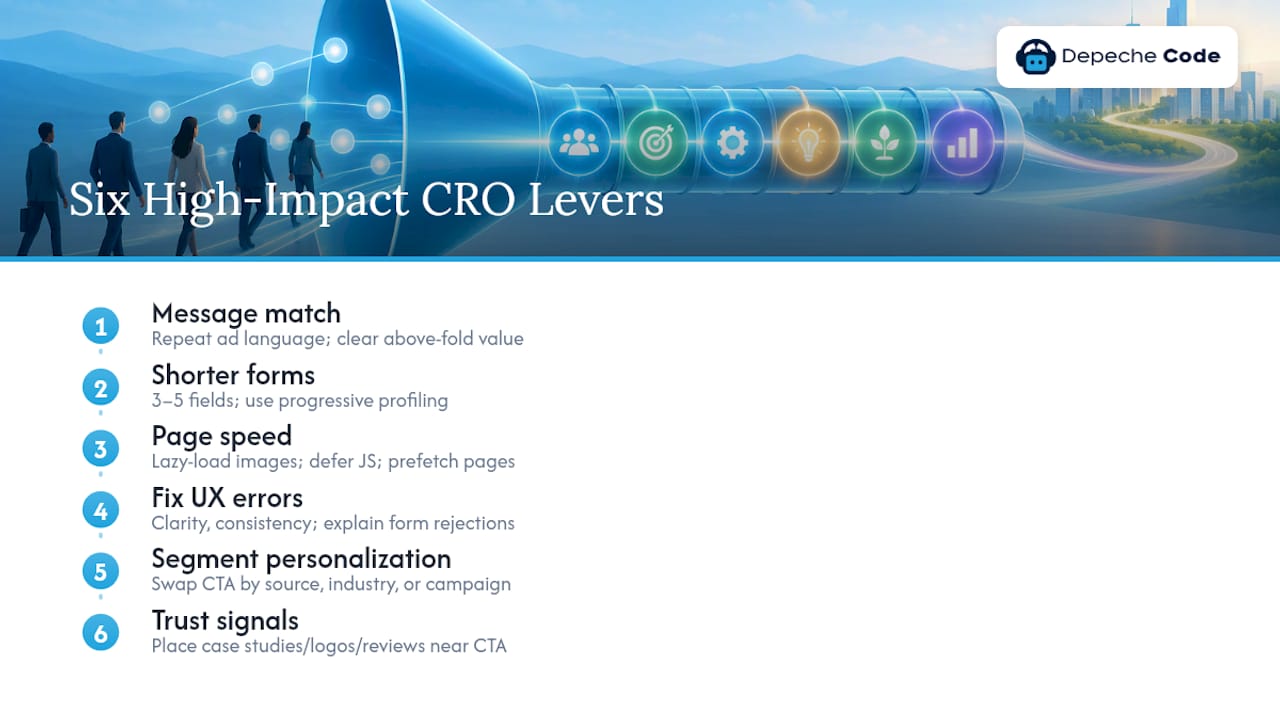 Six B2B website conversion optimization tactics