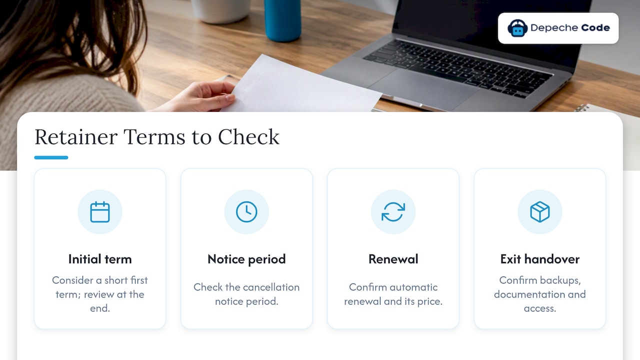 Four contract checks before signing a retainer
